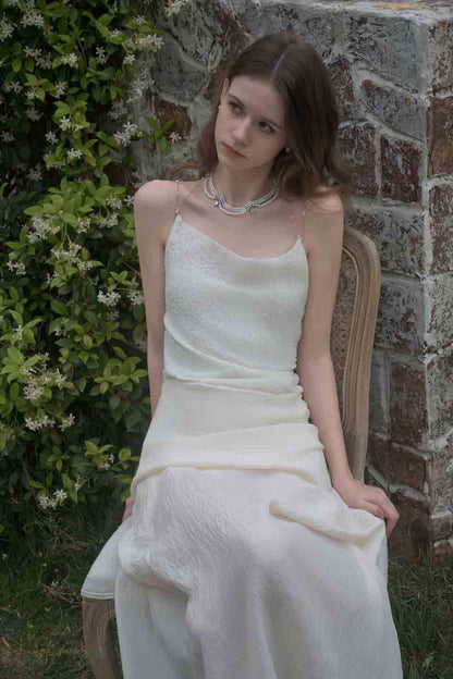 Crow Crew White dark patten camisole dress