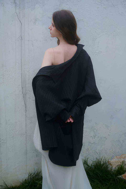 Crow Crew Dark blue wool shirt