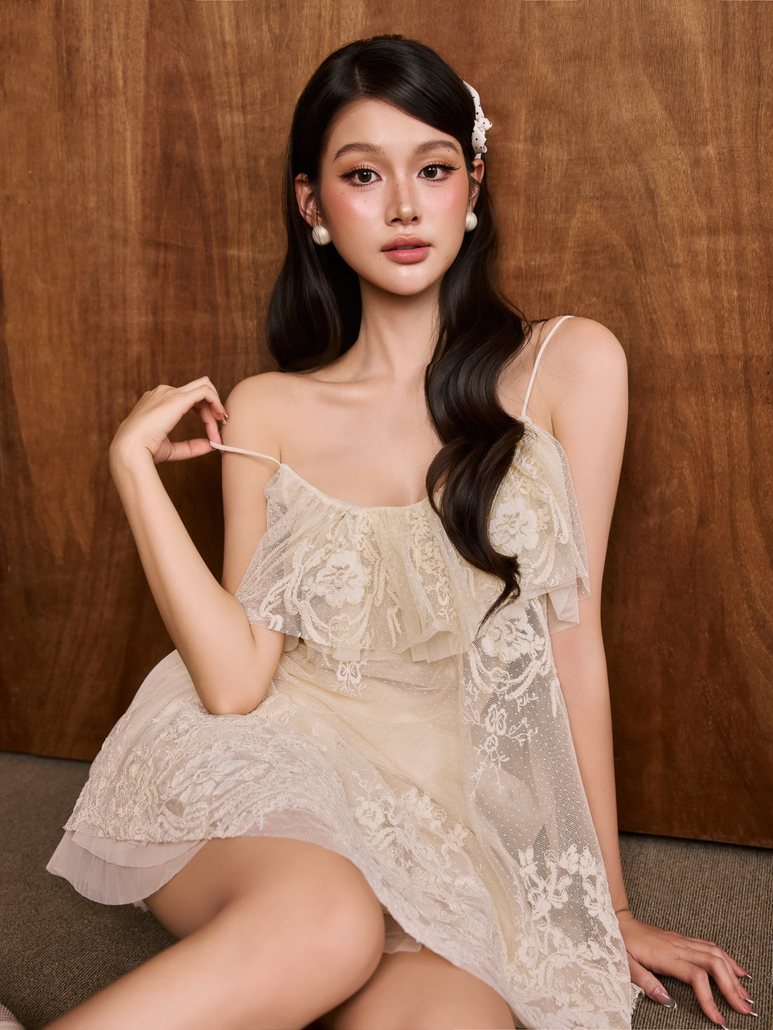 COLIN Lace Camisole &amp; Skirt