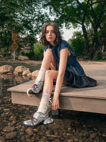 SugarSu Mary Jane chunky sneakers (4color)