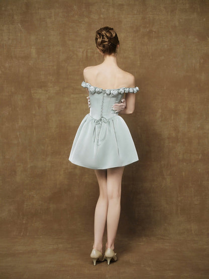 MAVEN Miranda Icy Blue Mini Dress