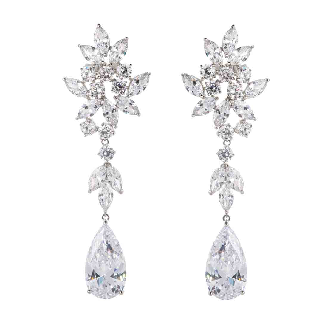 Wardrobes by chen Gorgeous inlaid zircon earrings