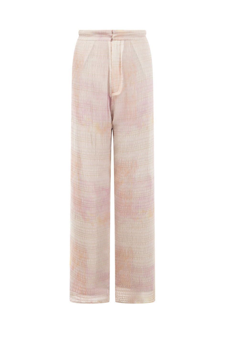 Wardrobes by chen Tie dye handmade feather camisole top + pants set