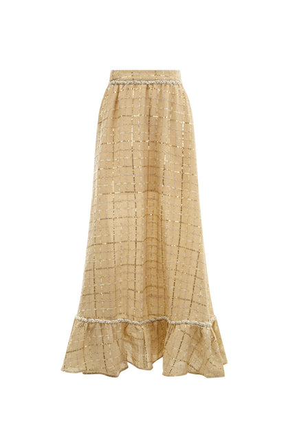 Wardrobes by chen Tweed halter neck top + skirt set