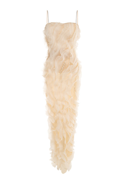 Wardrobes by chen Heavy industry floating light strap dress