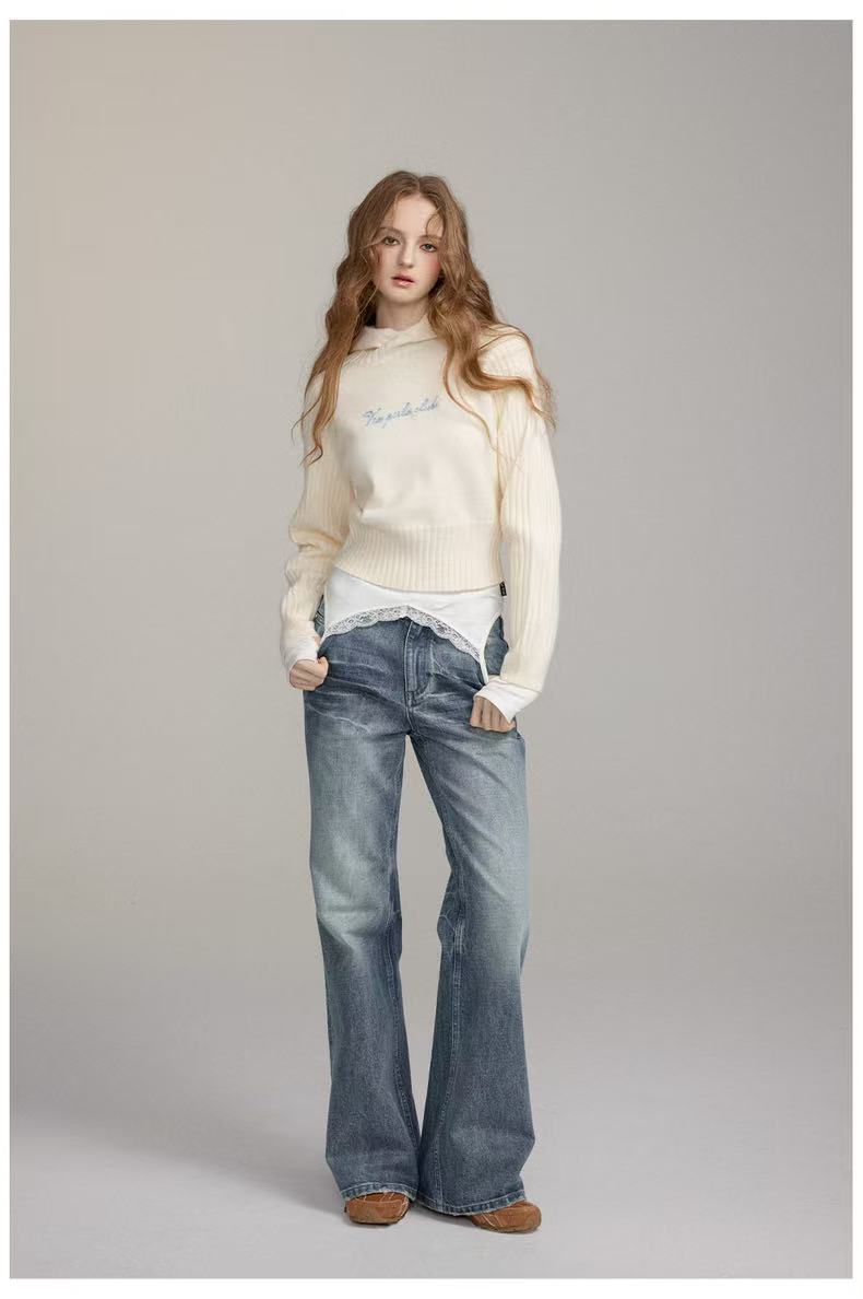 VIA PITTI V24DP280  Loose straight leg jeans(2color)