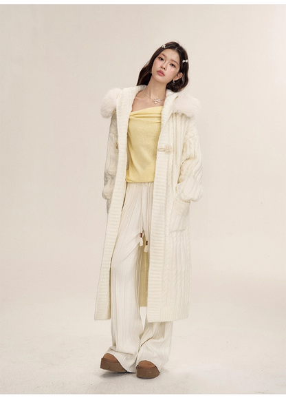 16DEWS 16D24467 Horn Button Oversize Cardigan (2color)