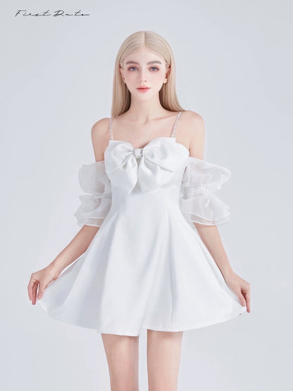 First Date Alina Dress -white