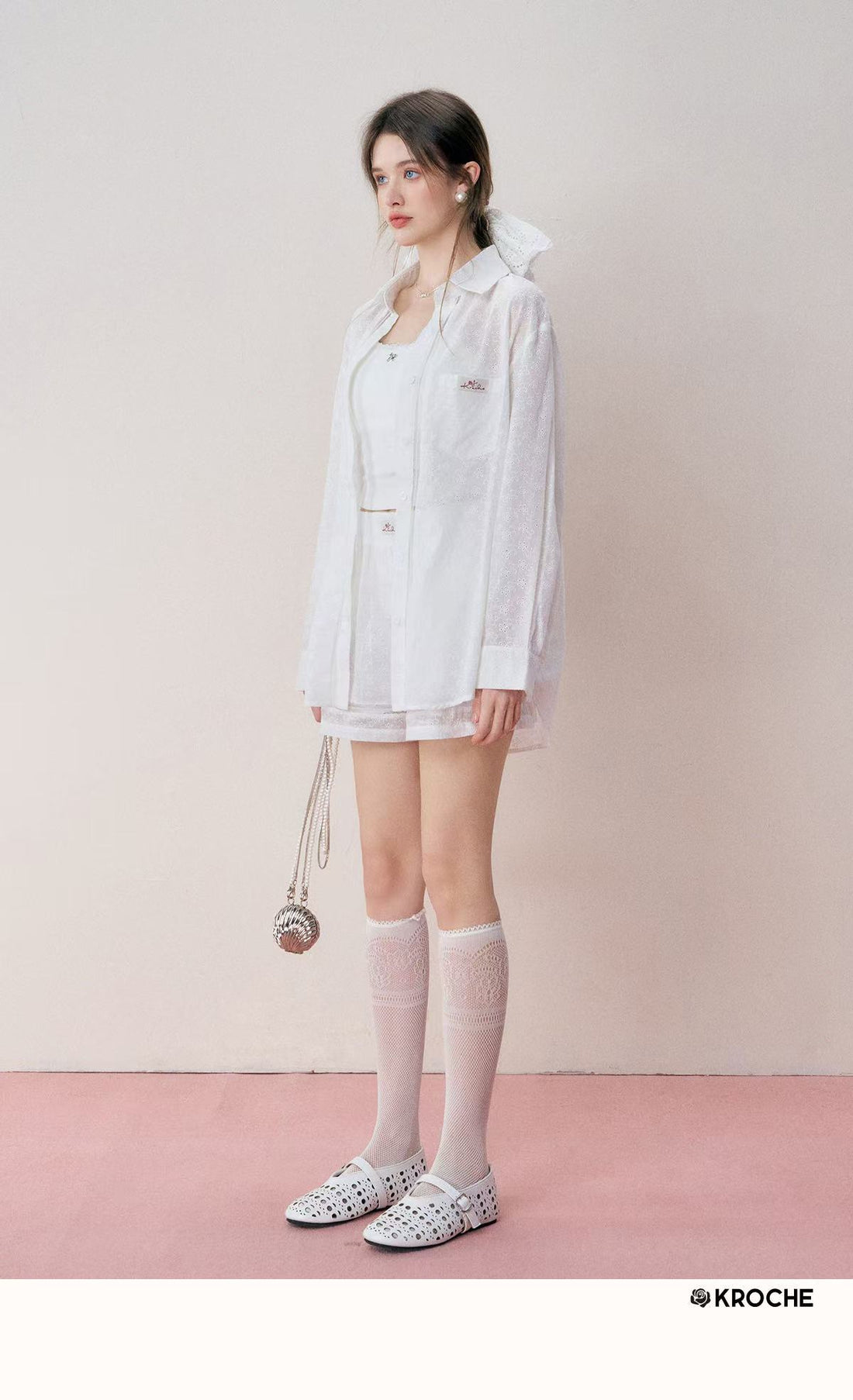 Kroche Lace shirt + shorts set