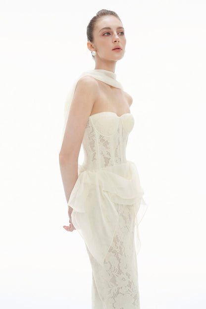BYDENIO Rachel draping bodycon dress