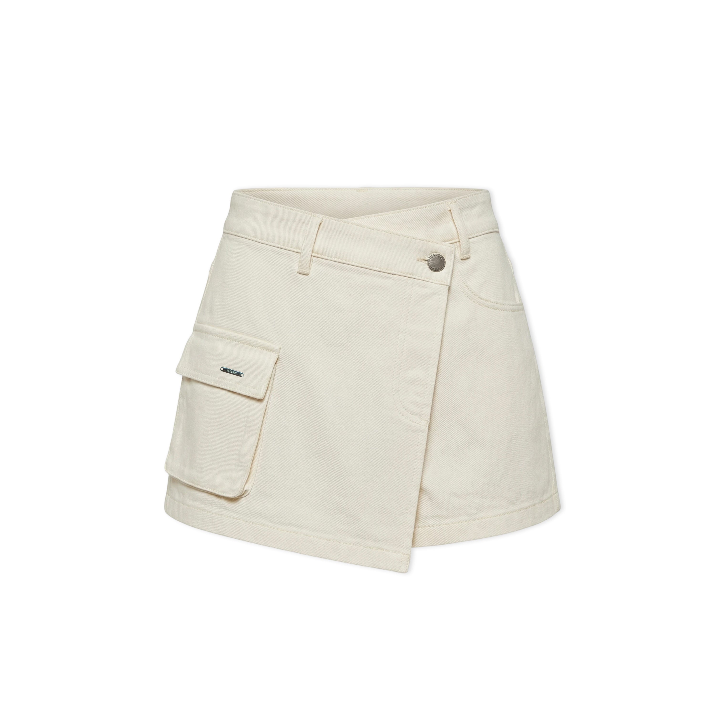 16DEWS 16D246059 High waisted A-line denim skirt and pants