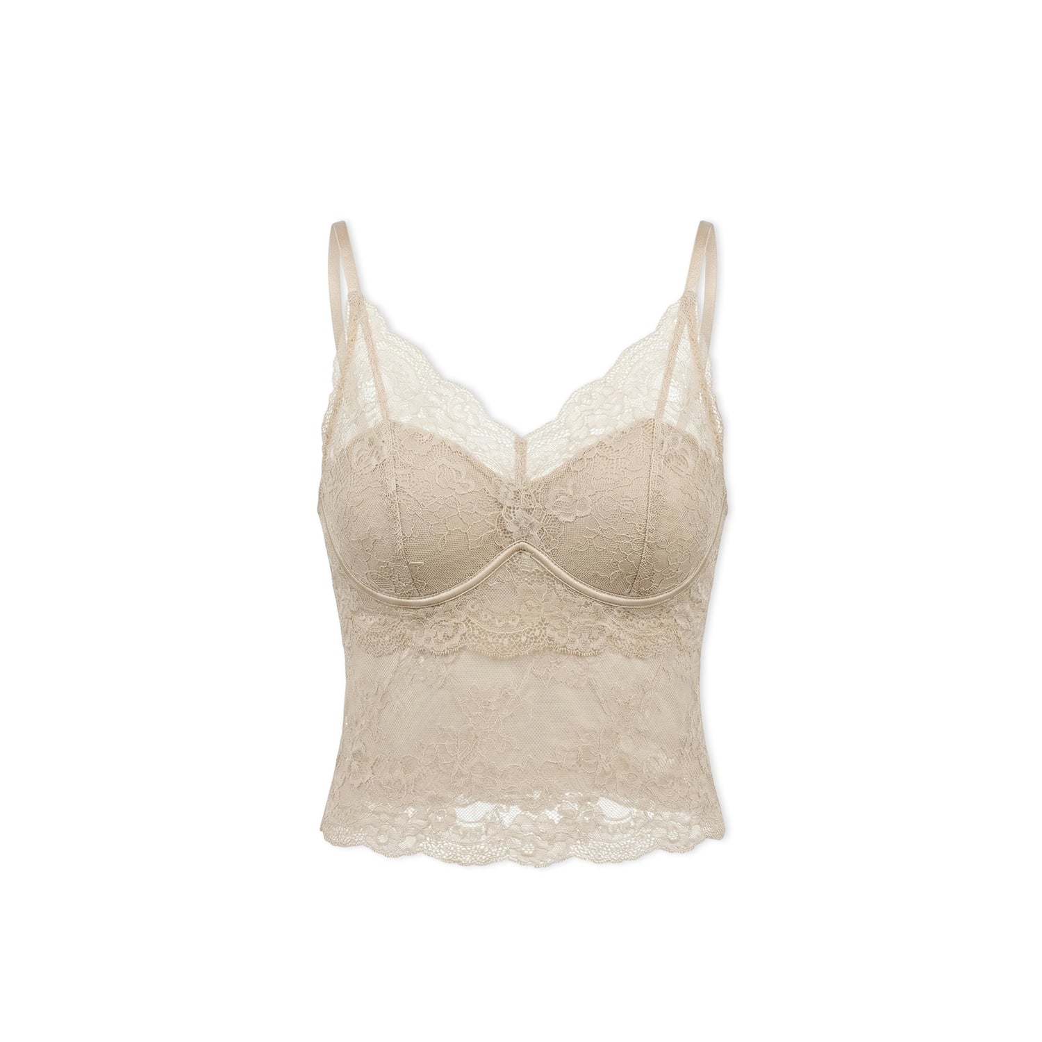 16DEWS 16D246072 Soft lace slim fit suspender