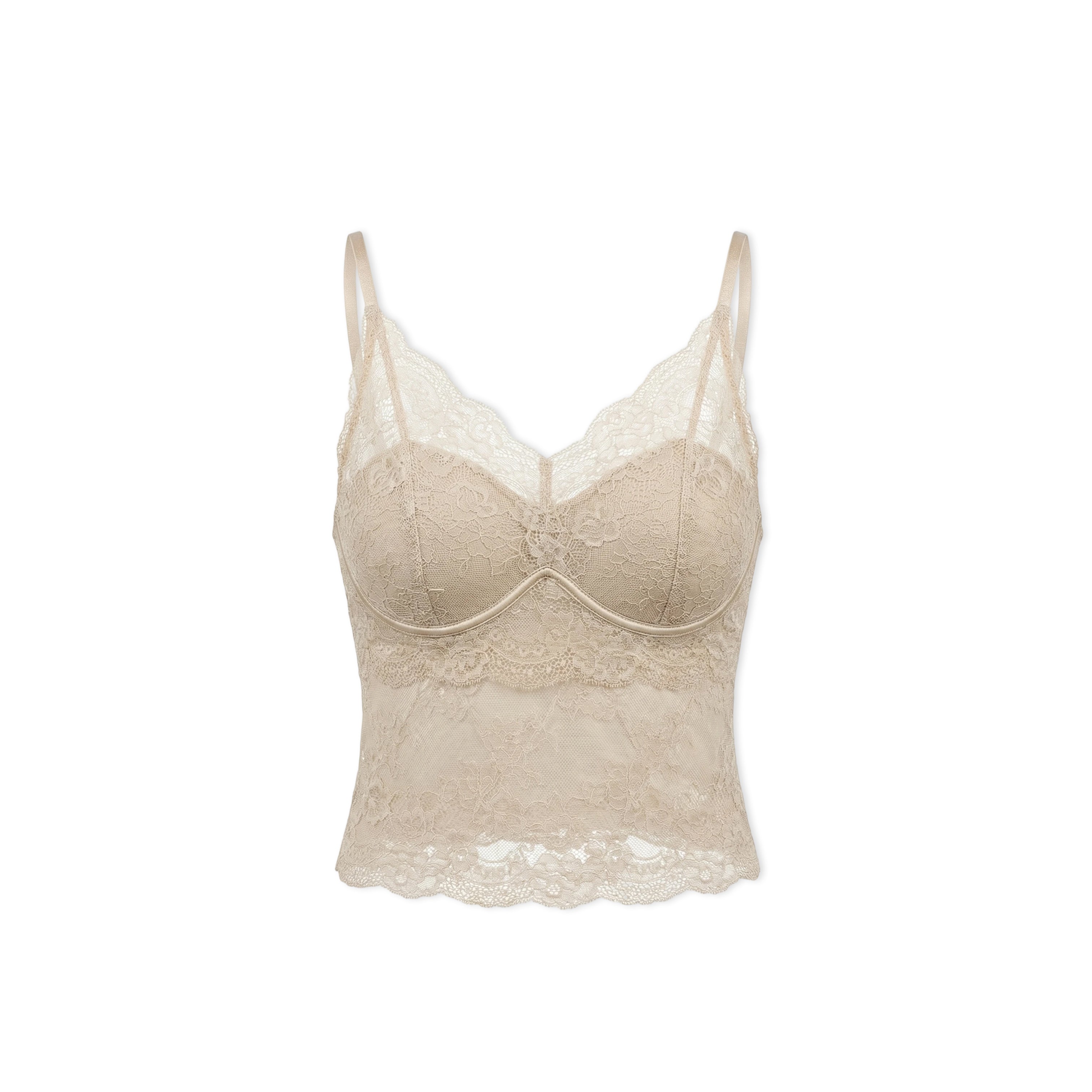 16DEWS 16D246072 Soft lace slim fit suspender