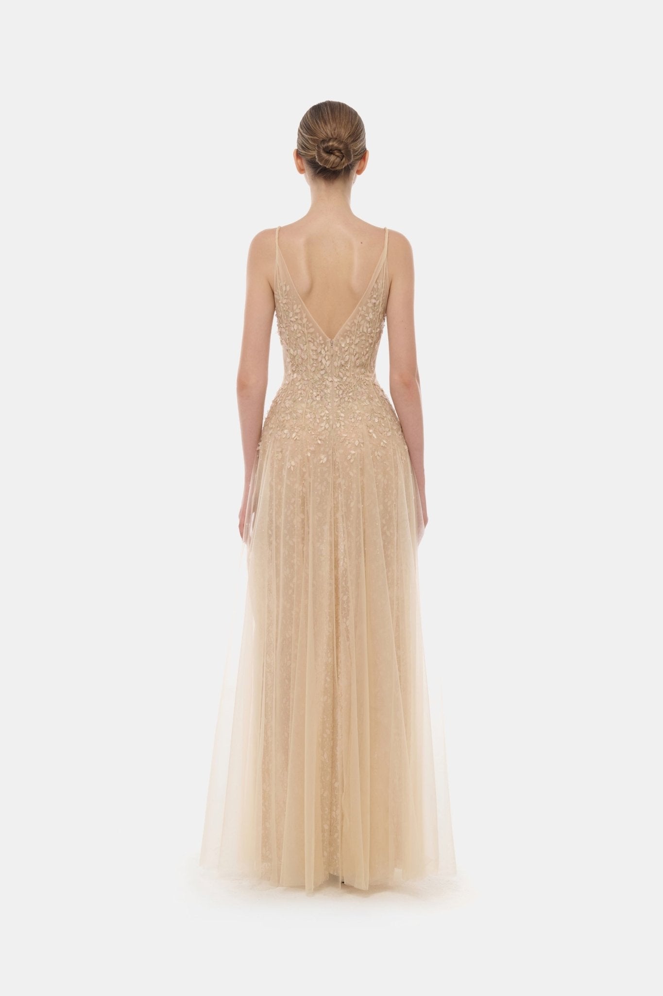 Montsand Pastel Deep V Maxi Dress