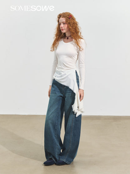 SOMESOWE S2508245 Asymmetric wrinkled top