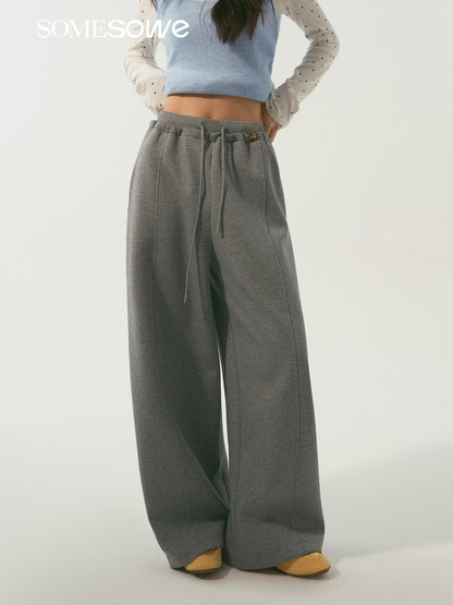 SOMESOWE S2509006 Double waisted curved sword guard pants