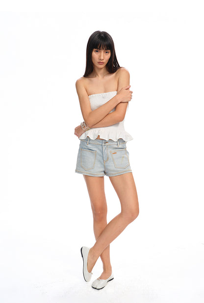NAWS DK020525 Ceramic denim shorts