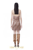 Mimi Plange brown shinning dress