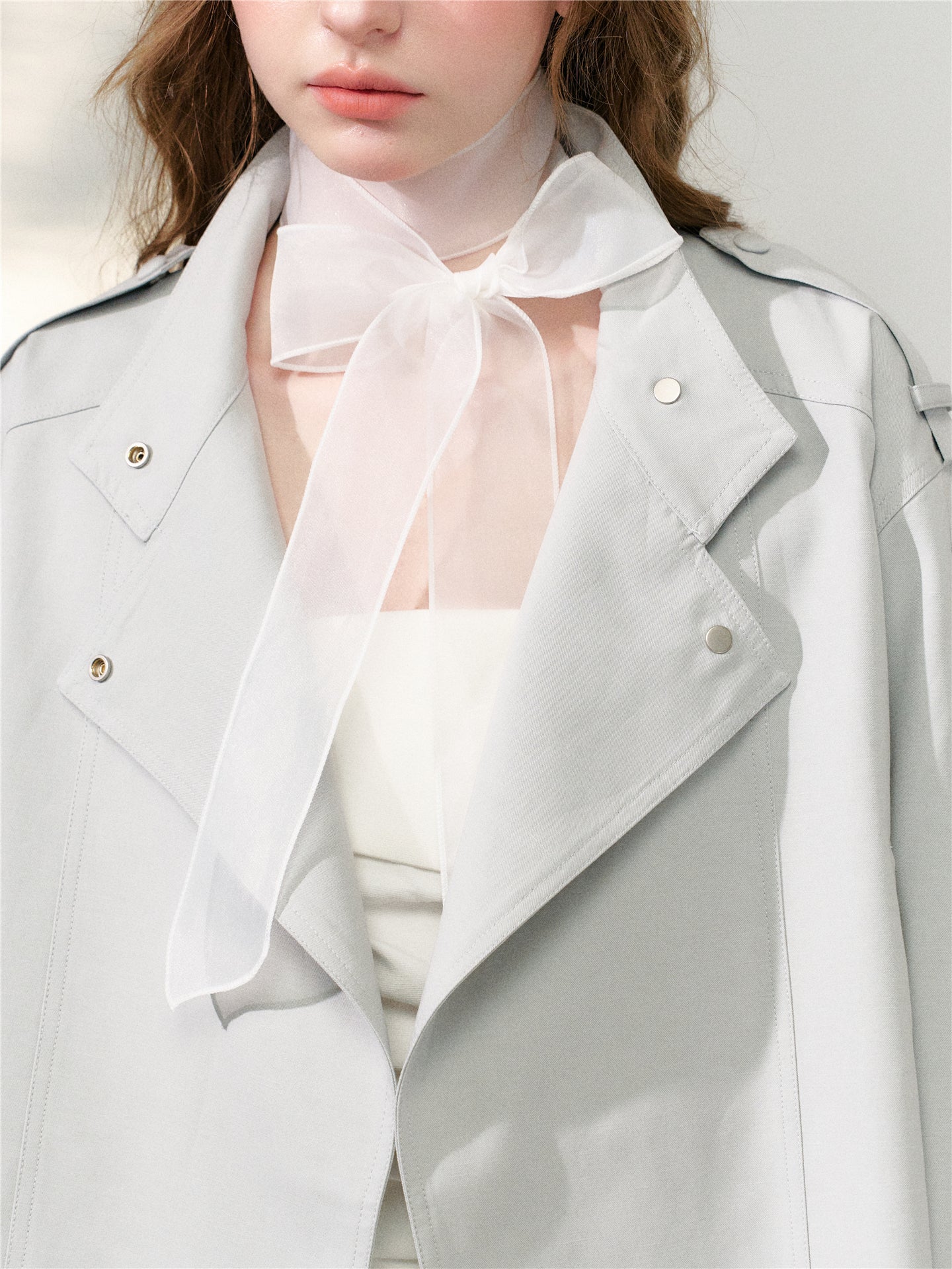 16DEWS 16D26127 Short loose windbreaker jacket