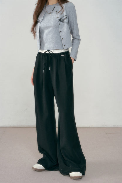 ASGONY Drawstring Loose Pants