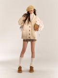 AsGony ASG24529 Hoodie Cardigan(2color)