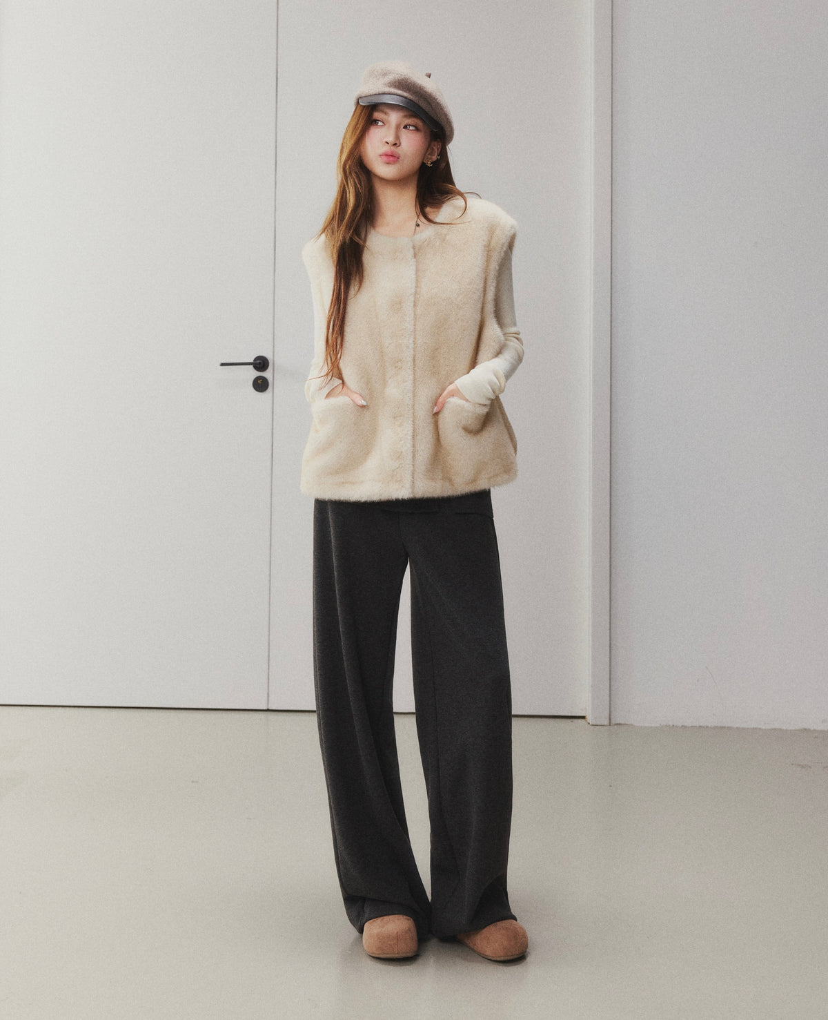 OTEBANBASS Ote260929 Side-Button Detail Wool Trousers