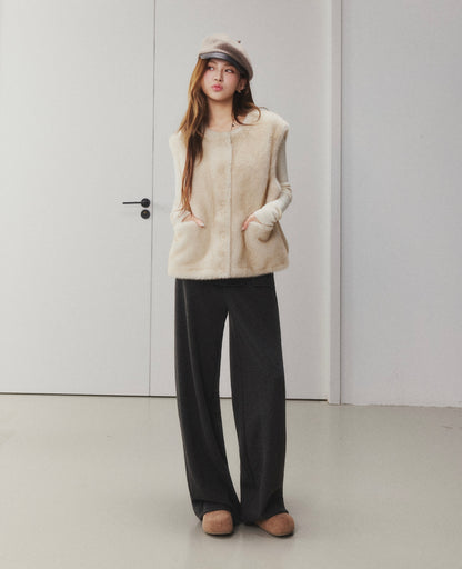 OTEBANBASS Ote260929 Side-Button Detail Wool Trousers