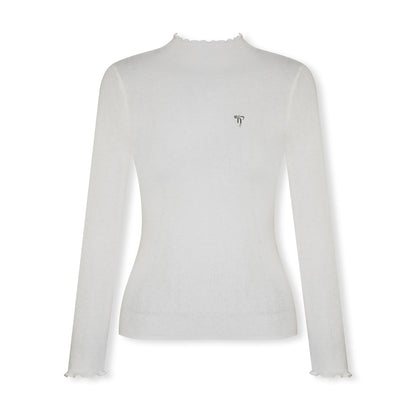 16DEWS 16D25518 High neck long sleeved knitted base shirt