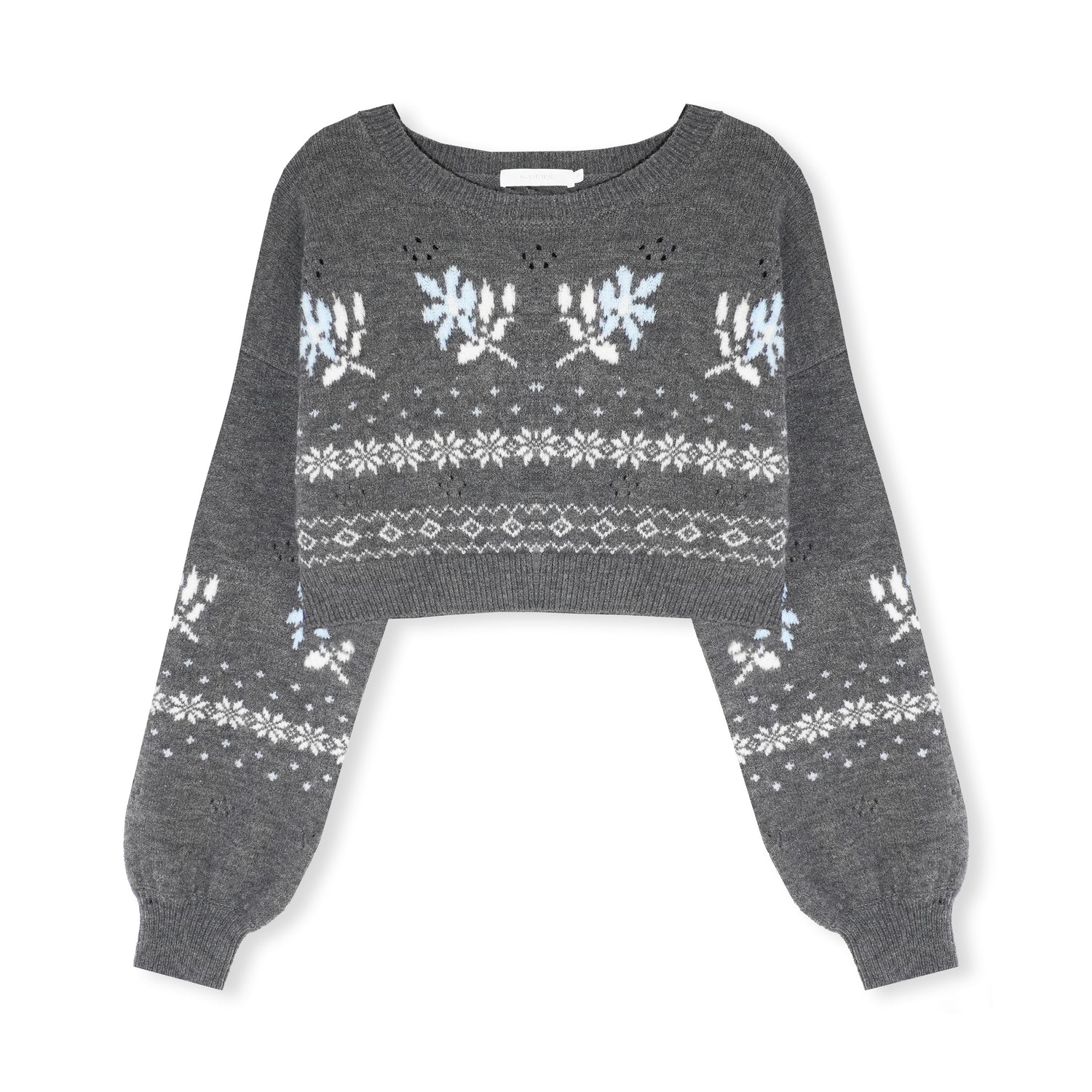 16DEWS 16D25545&amp;16D25546&amp;16D25547 Fel Island Jacquard Knitted Round Neck Hooded Sweater Set