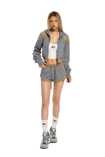 NAWS DK050524 Mud dyed jogging shorts