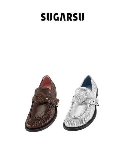 SugarSu Rose flat loafers (2color)