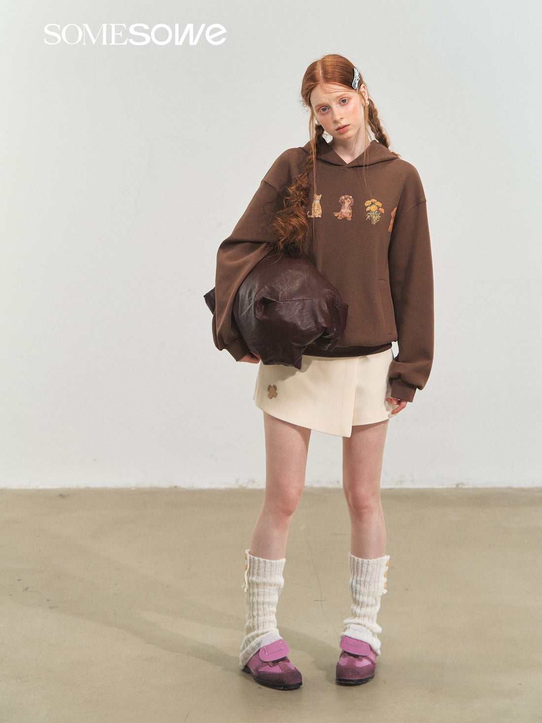 SOMESOWE S2508217 Cute Pet Party Hoodie