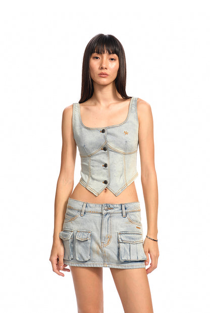 NAWS B020725 Ceramic denim vest
