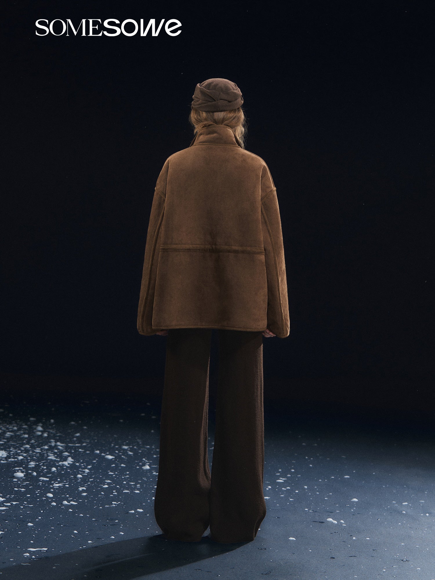 SOMESOWE S2508328 Double sided lambhair one-piece jacket