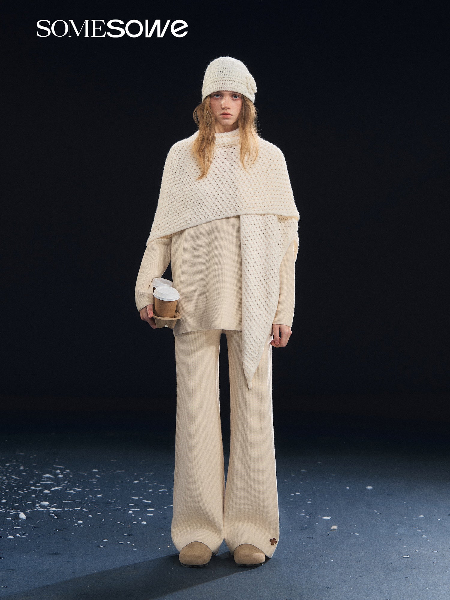 SOMESOWE S2508318 Waffle-knit suit