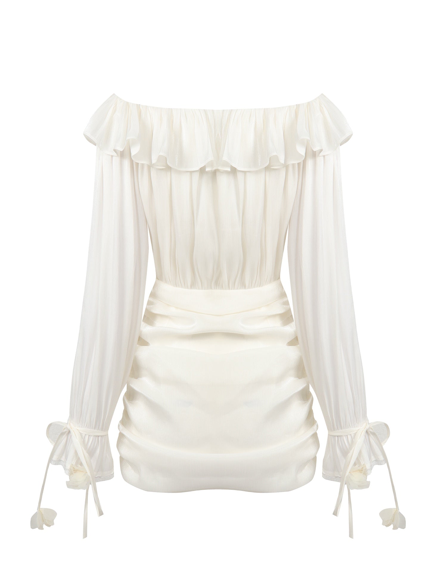 Jean Soo One-shoulder Handmade Flower Chest Dress