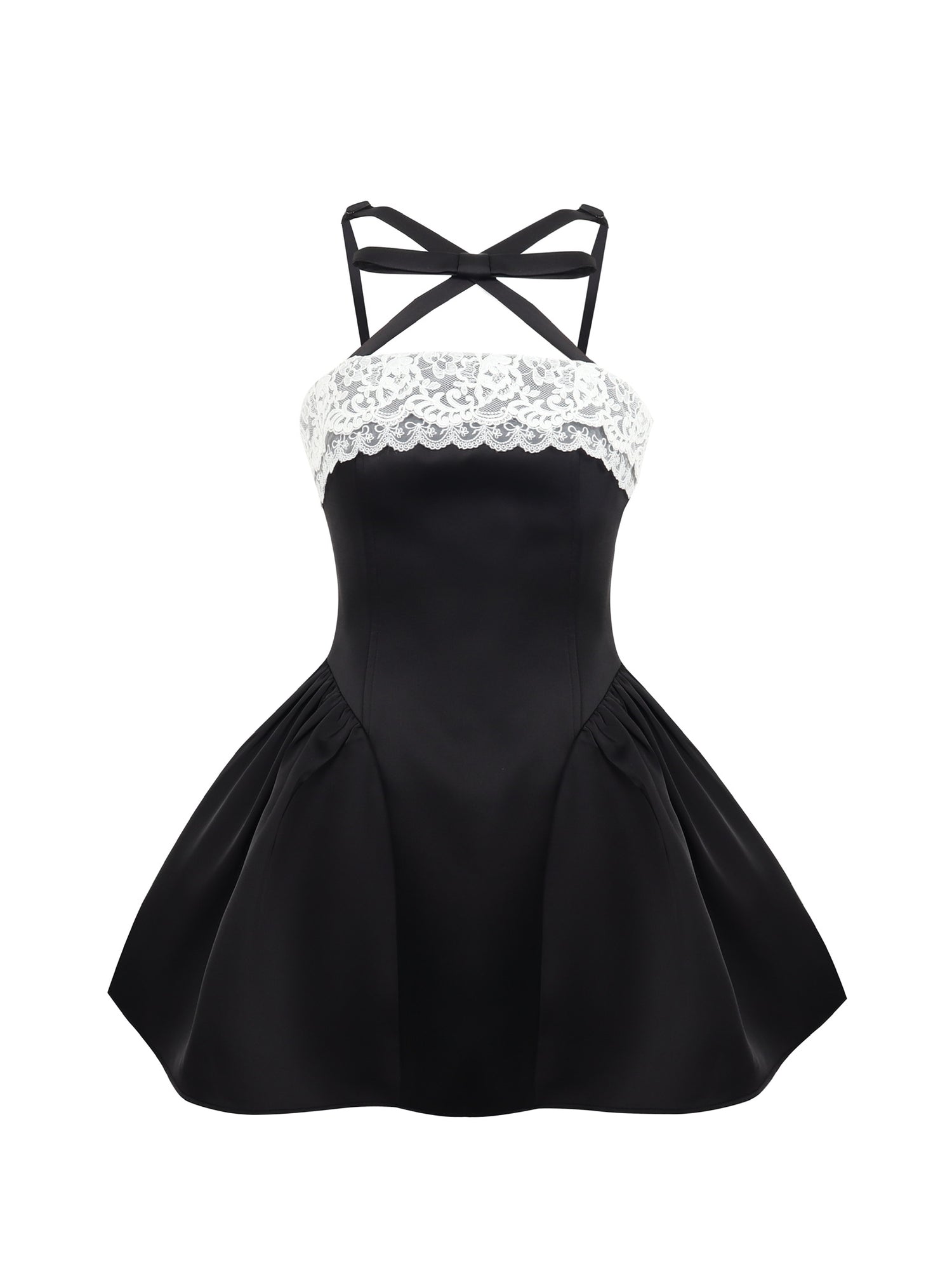 Jean Soo JS00208 Dark Night Princess Heavy Industry Lace Waisted Chest Fluffy Skirt