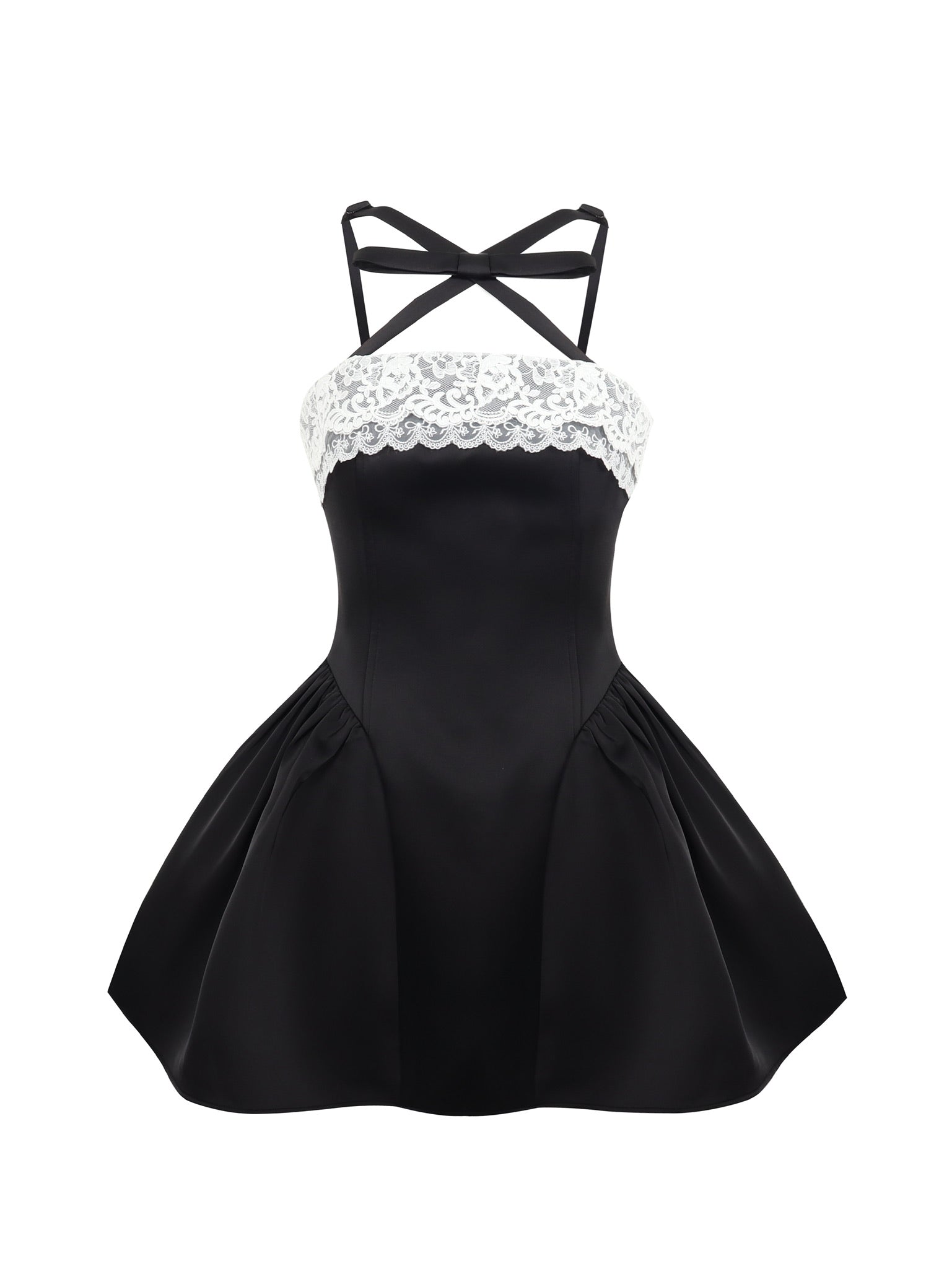 Jean Soo Lace Waisted Chest Fluffy dress