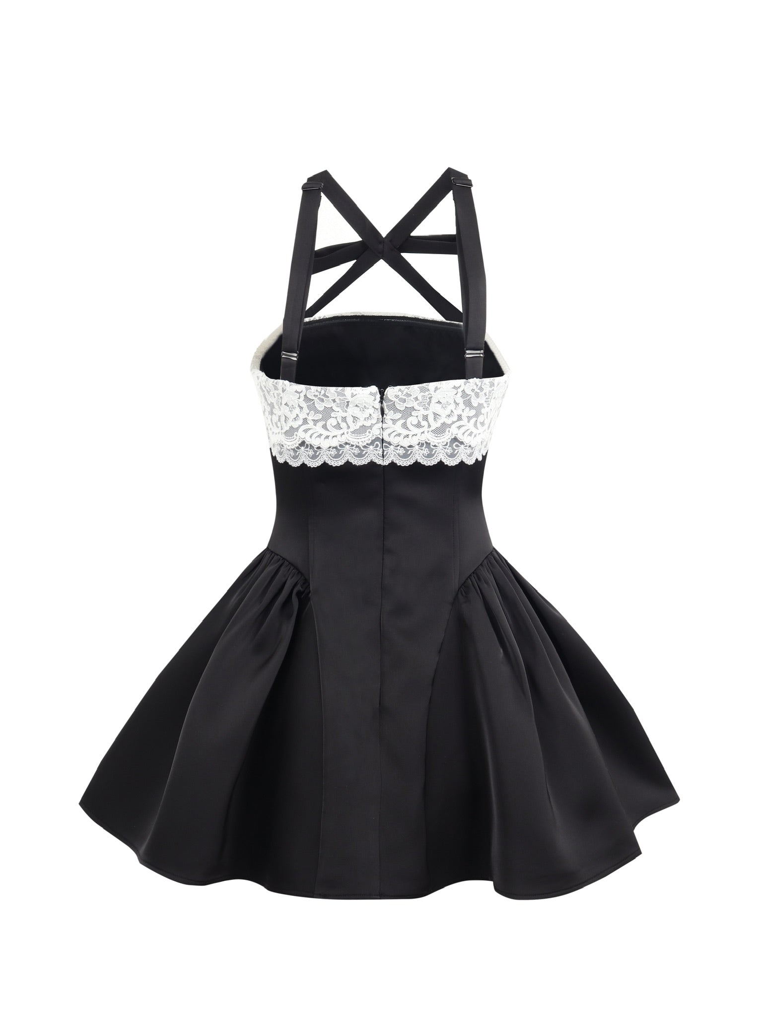 Jean Soo Lace Waisted Chest Fluffy dress
