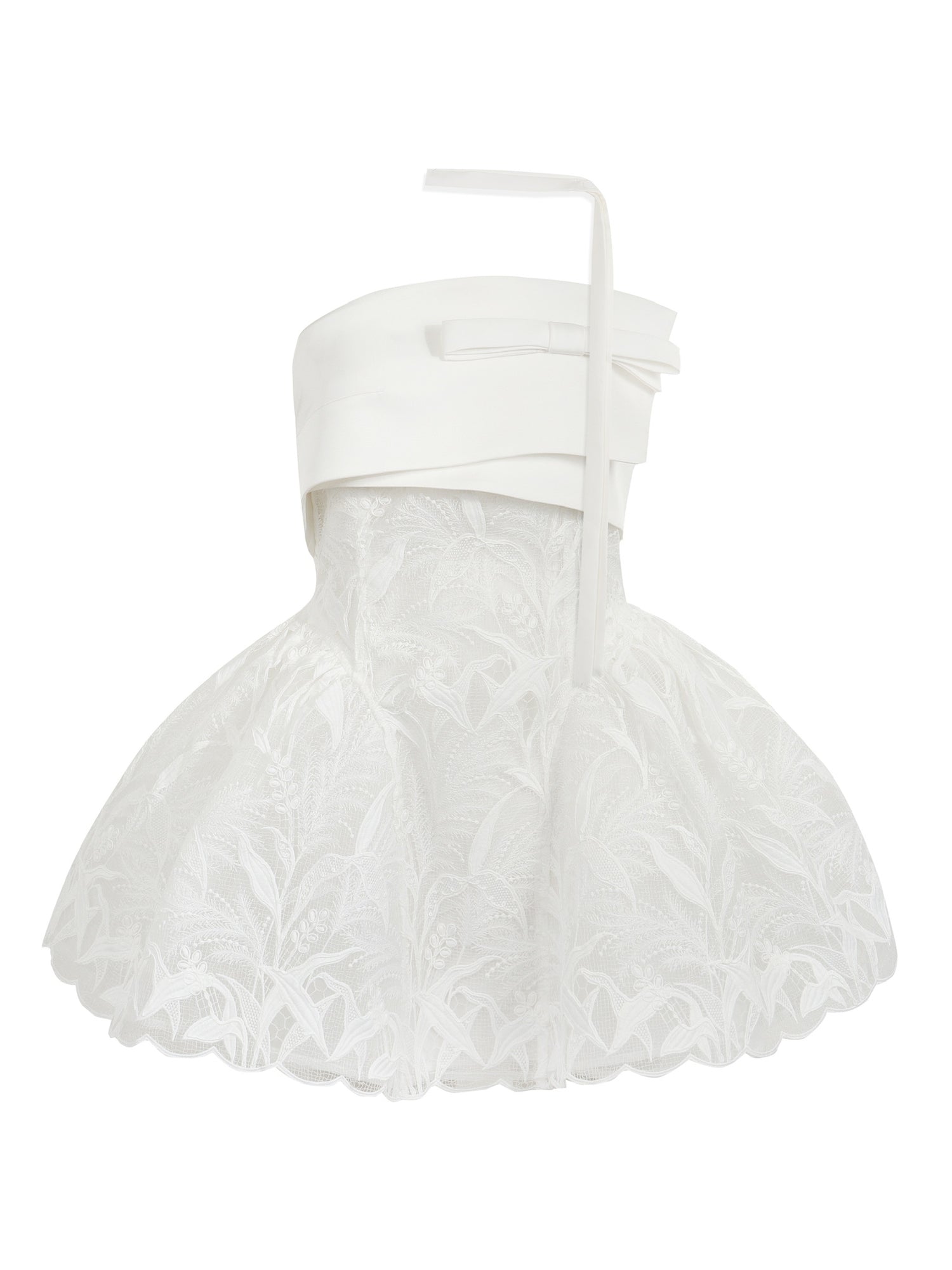 Jean Soo JS00210 Runaway bride heavy industry three-dimensional embroidery lace waist puffy skirt