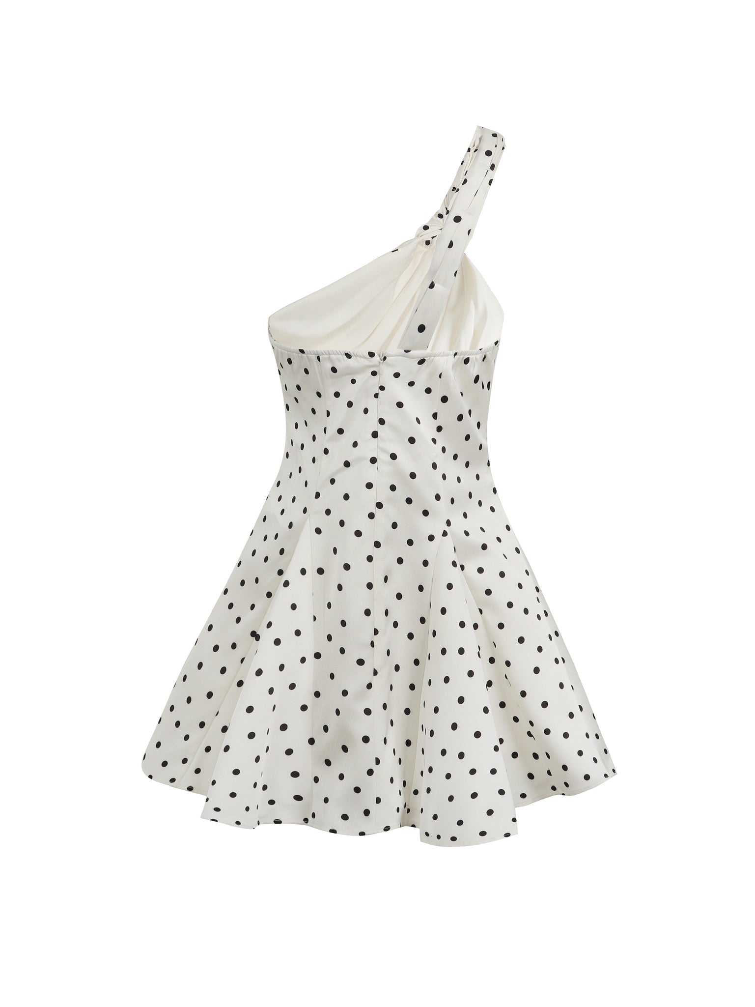 Jean Soo one-shoulder polka dot print dress