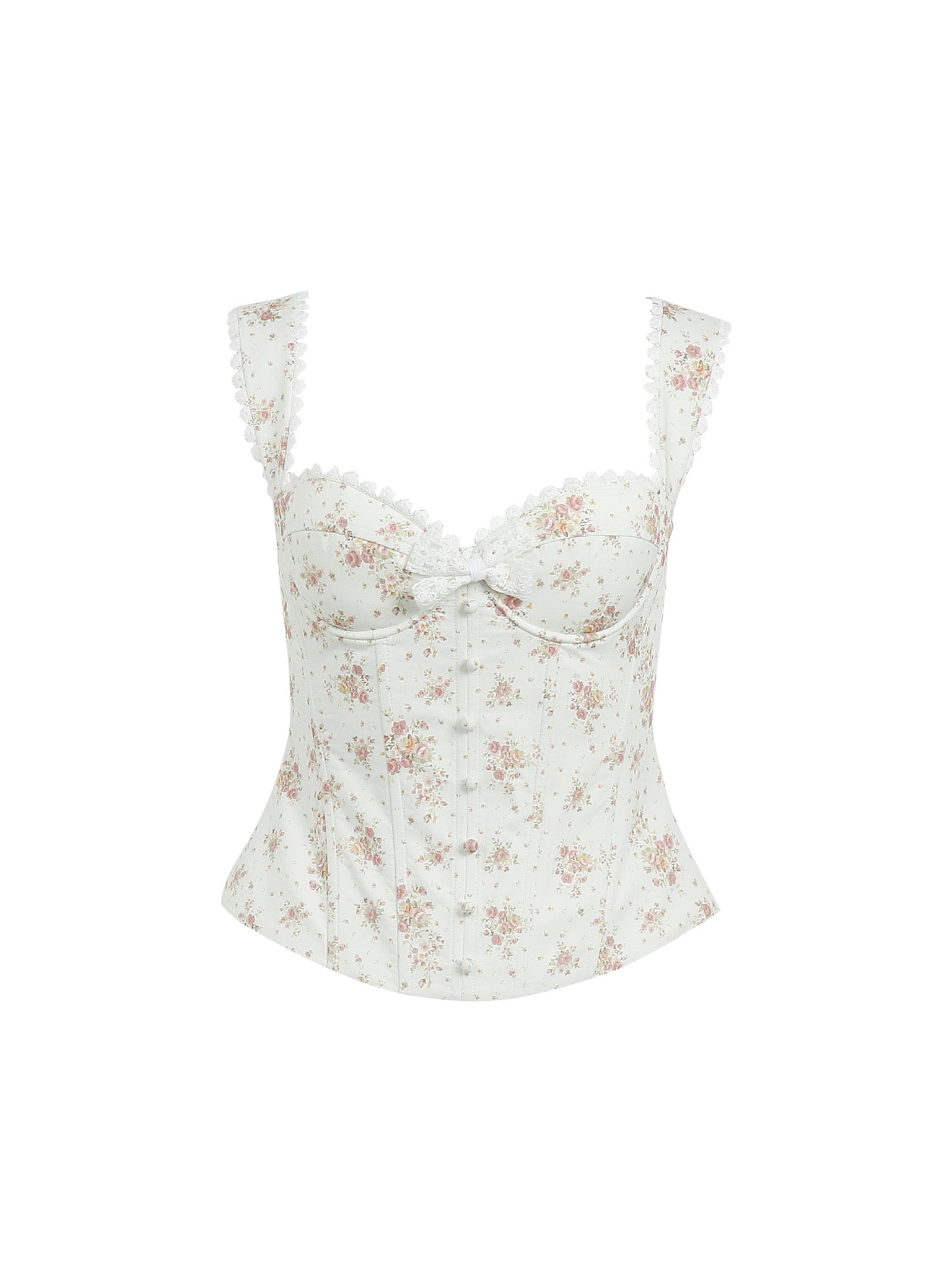 Jean Soo broken flower fish bone waist Corse+Skirt