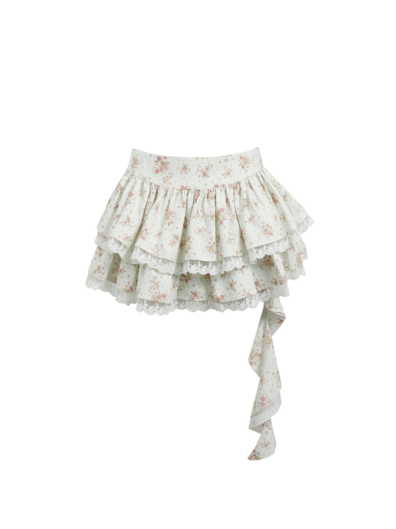Jean Soo JS00200&amp;JS00201 Flower love letter broken flower fish bone waist corse+Skirt
