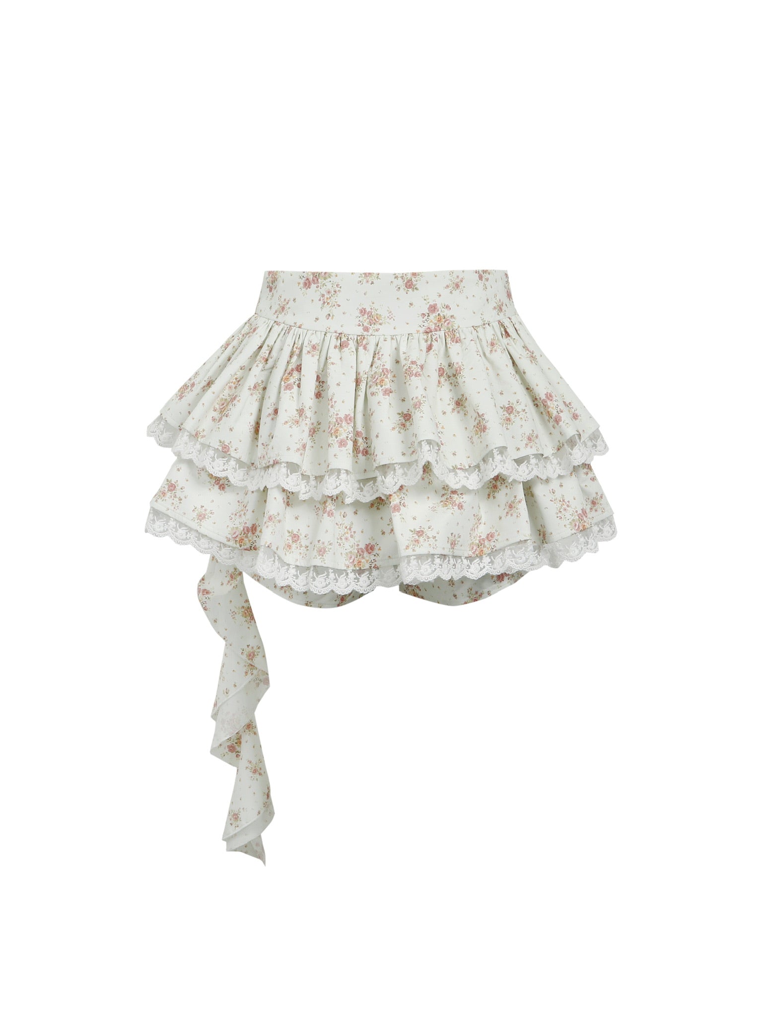 Jean Soo broken flower fish bone waist Corse+Skirt