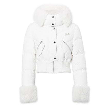 JYOSEI White fur collar down jacket