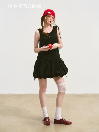 SOMESOWE S2508112 Sleeveless puffy skirt