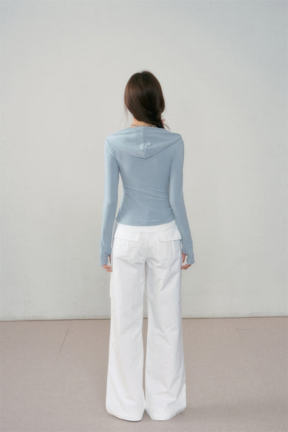 ASGONY Hoodie Slim Top(3color)