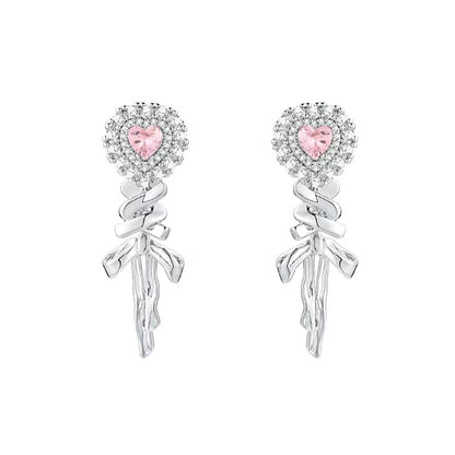 My Rosebar Ribbon Earring