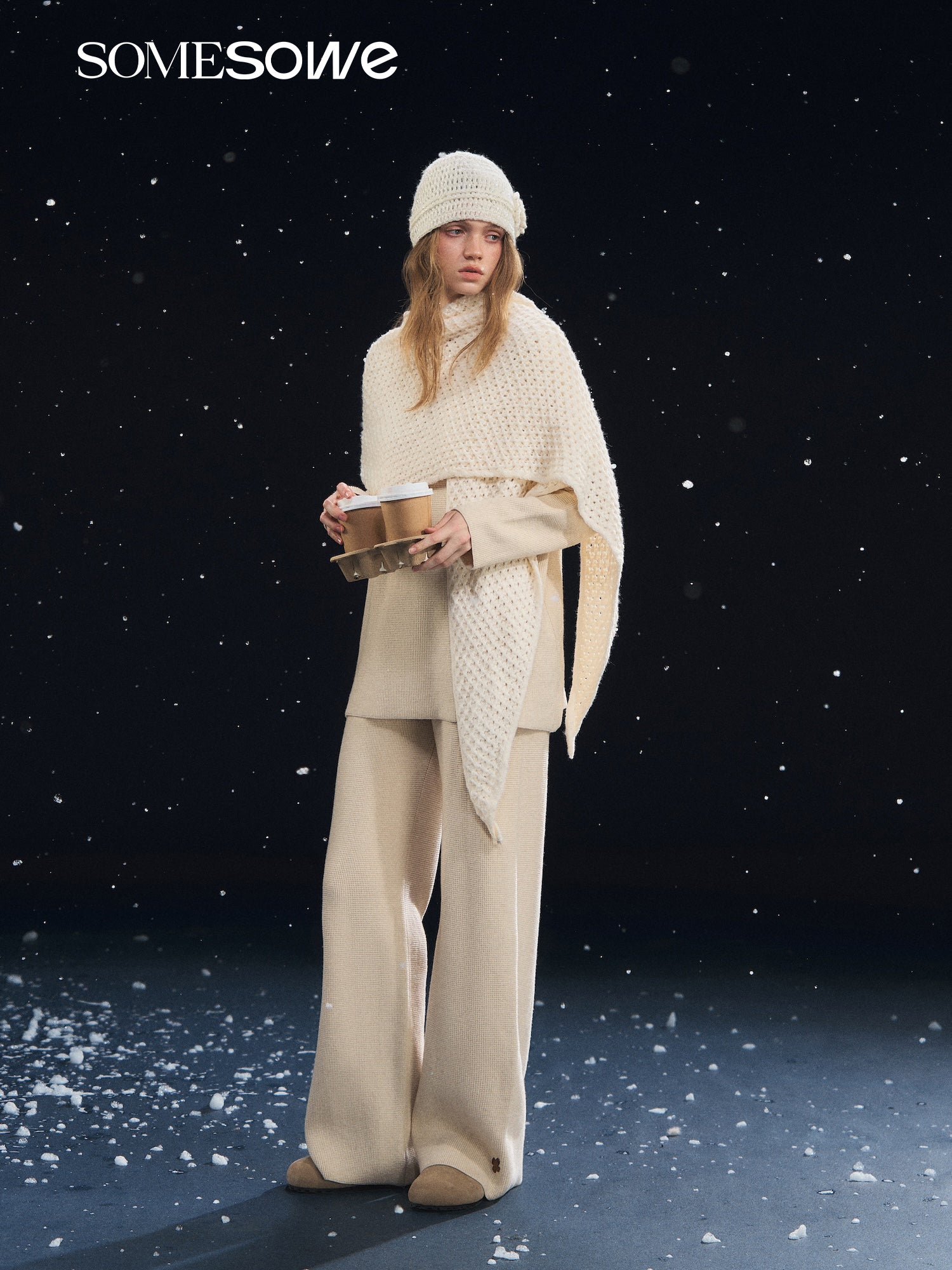 SOMESOWE S2508318 Waffle-knit suit