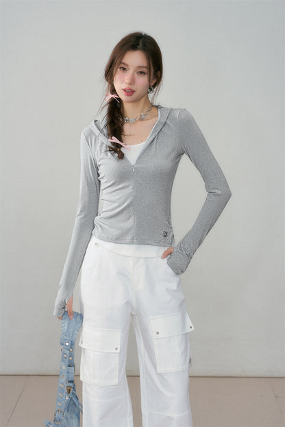 ASGONY Hoodie Slim Top(3color)